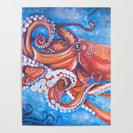 Colorful Octopus Poster