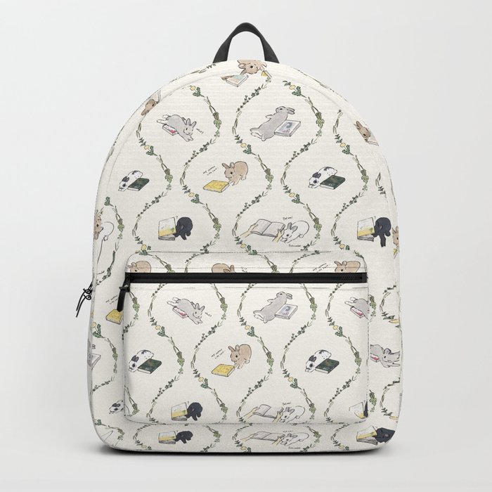Rabbits of the bookworm owner Backpack
