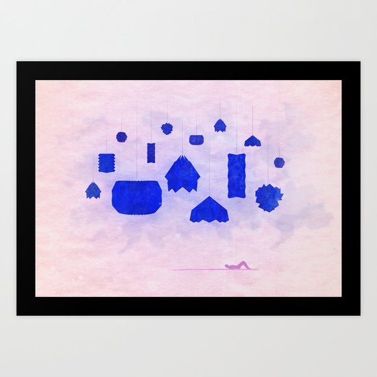 Under Origami Skies Art Print