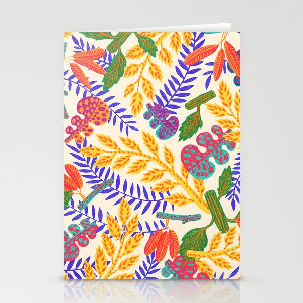 Autumn Plants on white  Stationery Cards