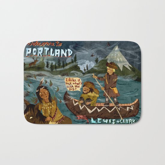 Postcard from Lewis + Clark Bath Mat