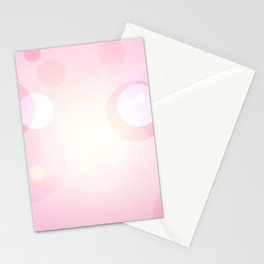 Pink Bubble Stationery Card