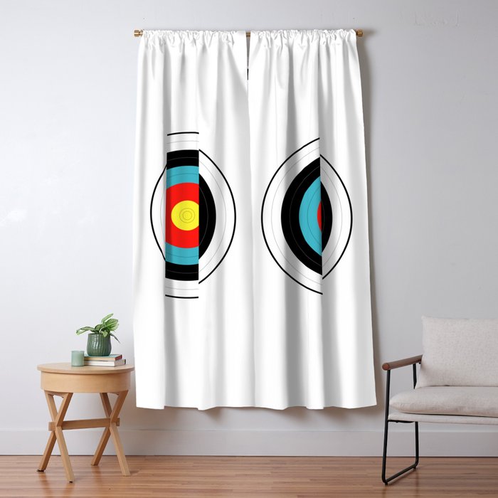 Isolated Target Blackout Curtain By Homestead Society6