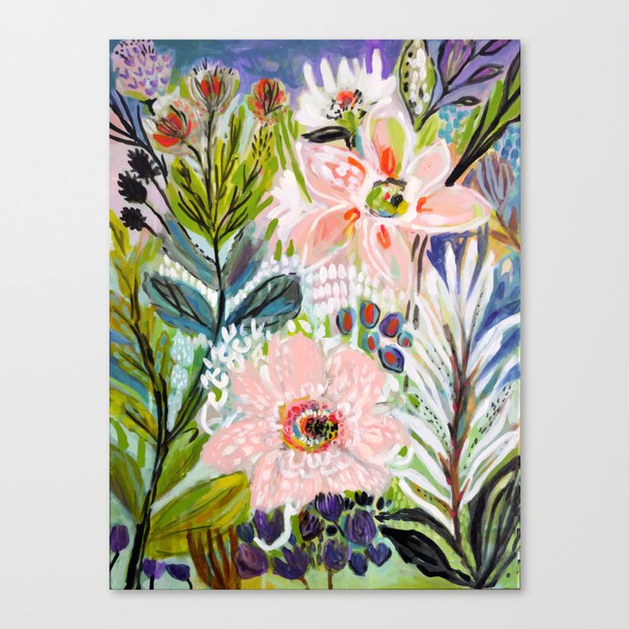 Bohemian Flower Garden Canvas Print