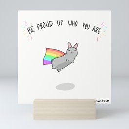 Proud Bunny Mini Art Print