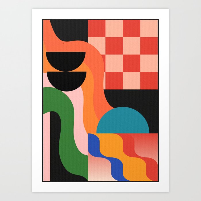 Geometric Shapes 180 Art Print