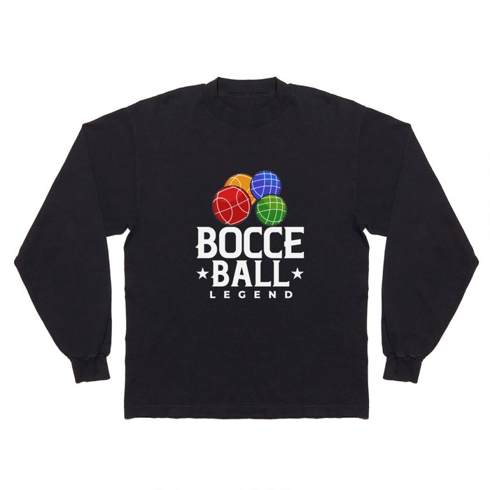 Bocce Ball Italian Bowling Bocci Player Long Sleeve T Shirt