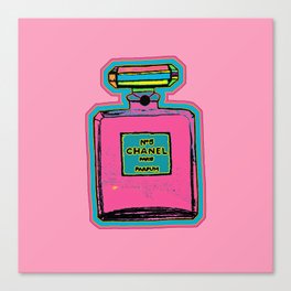 Parfum Pop Art Bottle Canvas Print