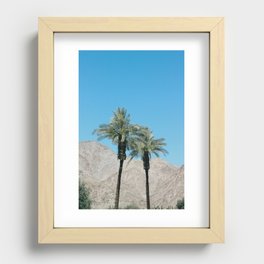 Palm Trees in Indio Recessed Framed Print