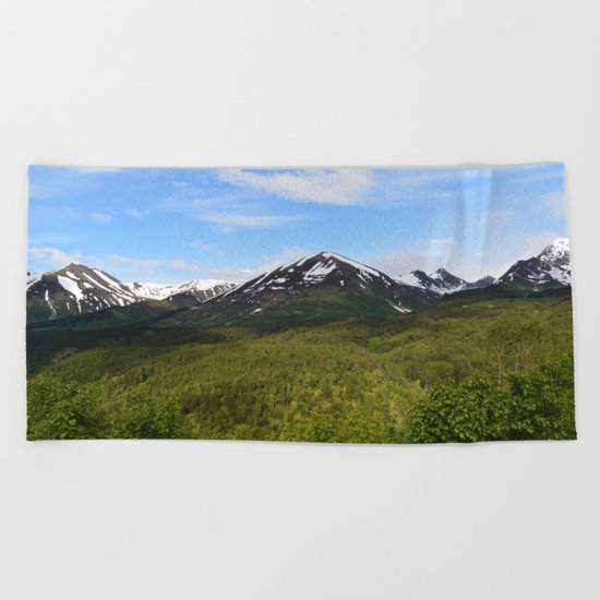 Summer Greens II Beach Towel