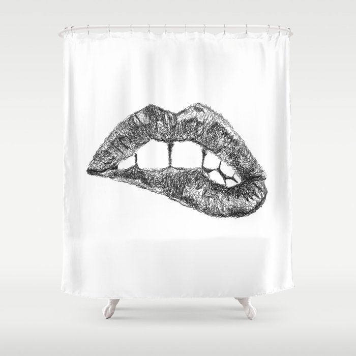 Lips Shower Curtain