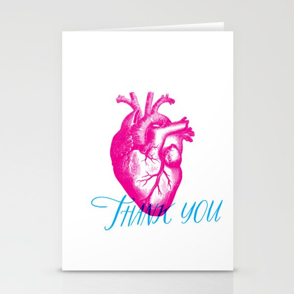 Thank You From The Bottom Of My Heart Stationery Cards By Greeninblue Society6