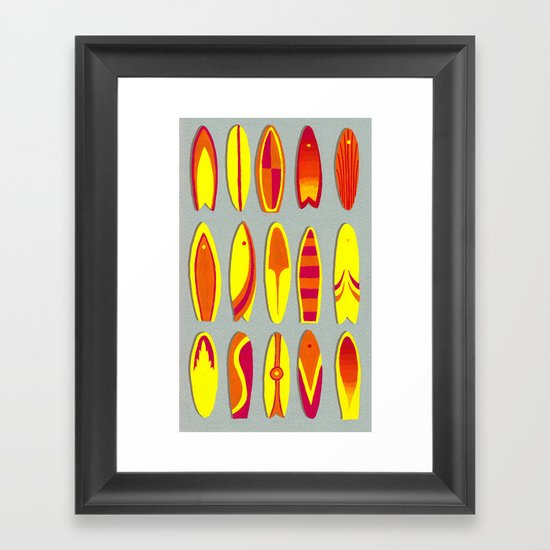 Gnarly boards, dude... Framed Art Print