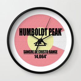 Humboldt Peak Colorado Wall Clock