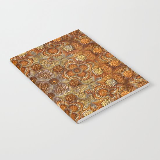 Golden Texture Notebook