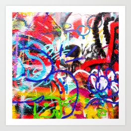 Crazy Graffiti  Art Print