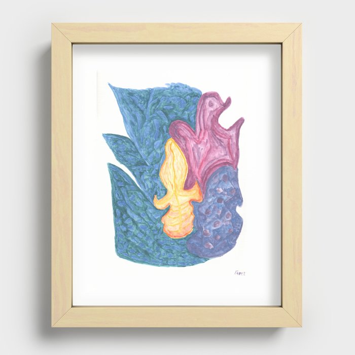 Drawing #143 Recessed Framed Print