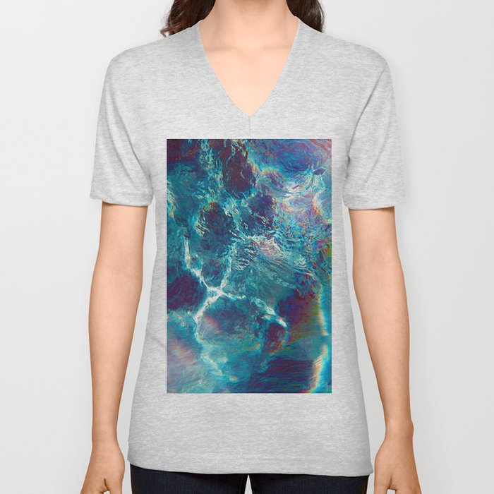 Energetic Water V Neck T Shirt