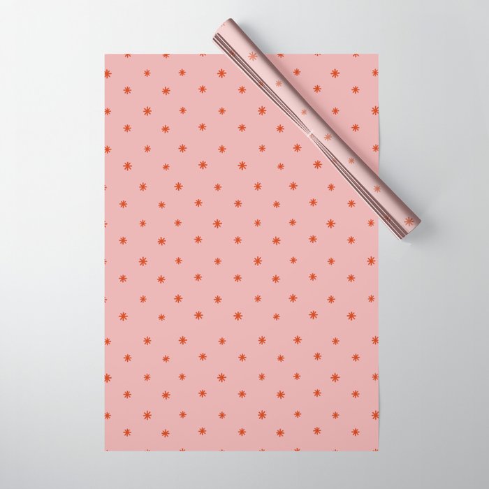 Sparkles Pink & Red Wrapping Paper