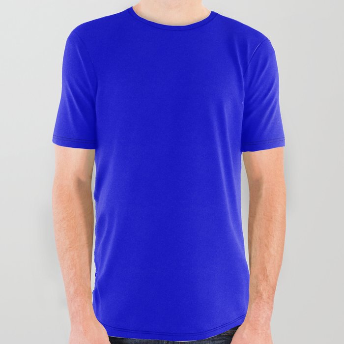 Royal Blue All Over Graphic Tee