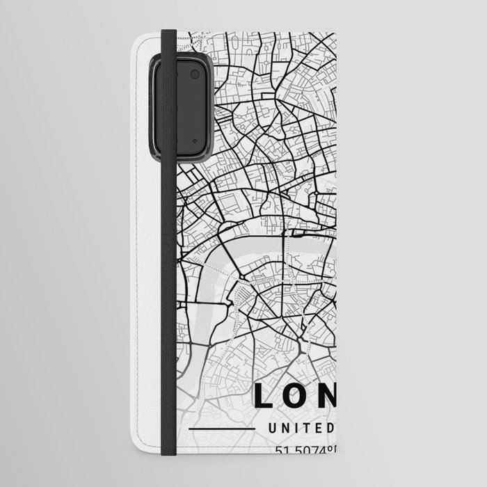 London tourist map Android Wallet Case