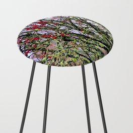 Winter Rowan Tree with Berries in Expressive and I Art Counter Stool