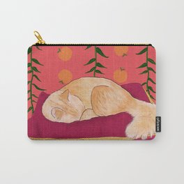 Royal Peach Cat Carry-All Pouch