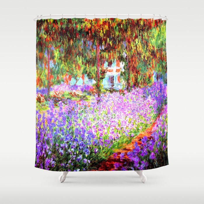Monets Garden in Giverny Shower Curtain
