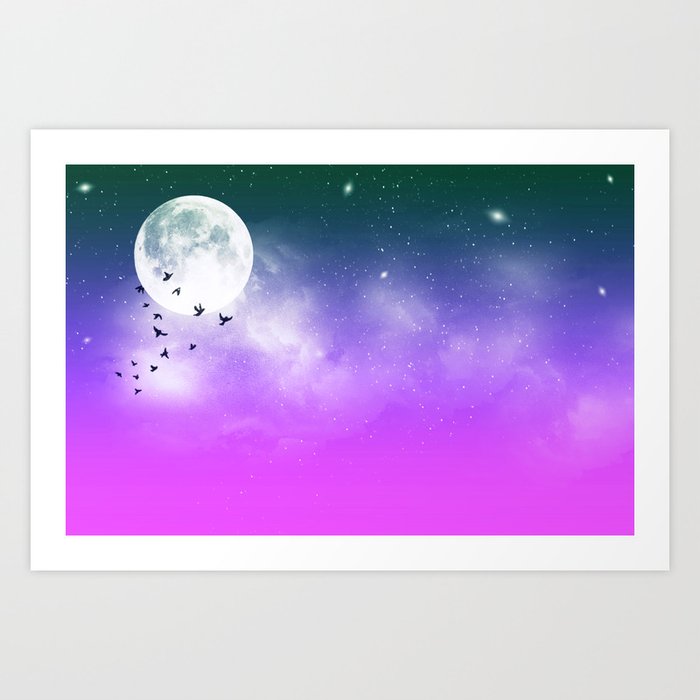 Moon Utopia Art Print