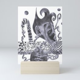 Two Ears, One Mouth Mini Art Print