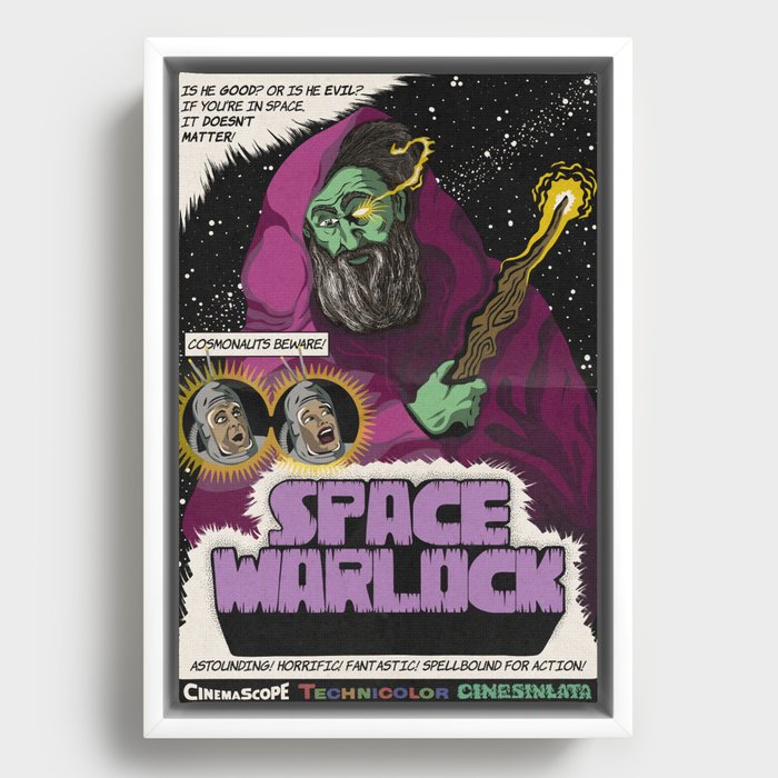 Space Warlock Framed Canvas