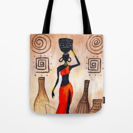 African red Tote Bag