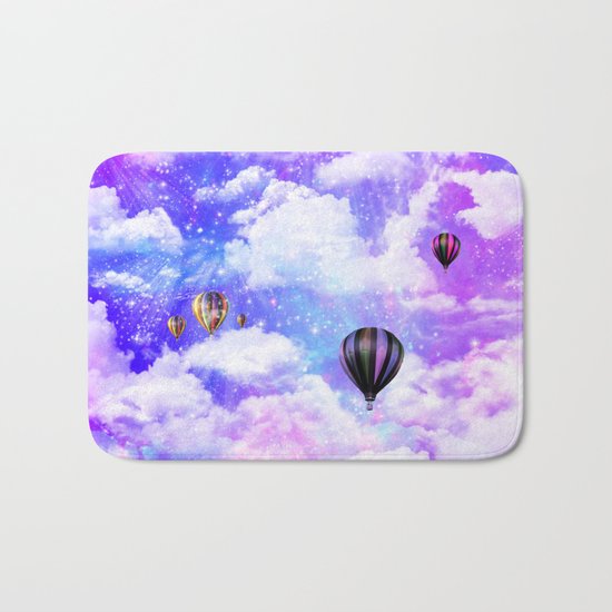 Hot air balloons Bath Mat