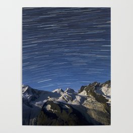 Swiss Star Trails Poster