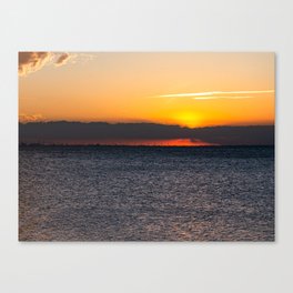Malmö beach sunset Canvas Print