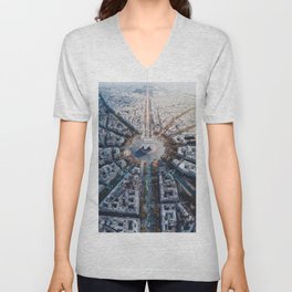 Arc De Triomphe, Paris V Neck T Shirt
