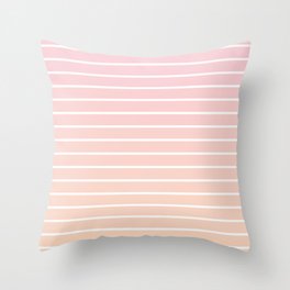 Sunset Stripes Throw Pillow