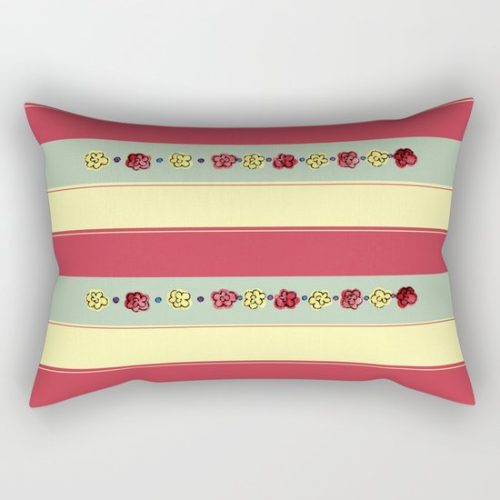 A Rosey Outlook Rectangular Pillow