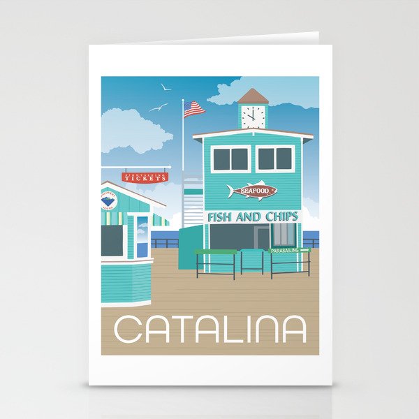 Catalina Island California Stationery Cards