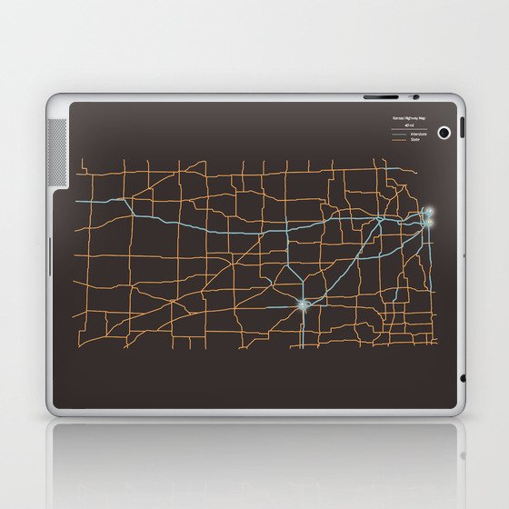 Kansas Highways Laptop & iPad Skin