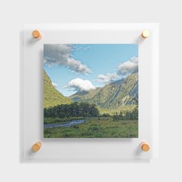 New Zealand Photography - River In Fiordland National Park Floating Acrylic Print