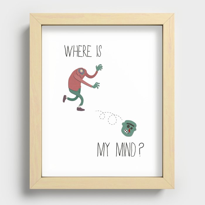 Where is my mind? Recessed Framed Print