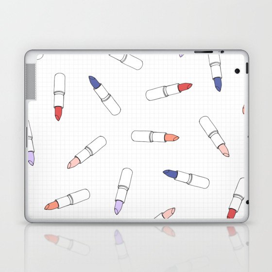 lipstick pattern Laptop & iPad Skin