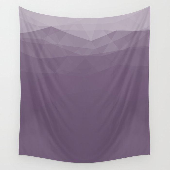 Velvet Soft Peaks Dark Very Peri Wall Tapestry