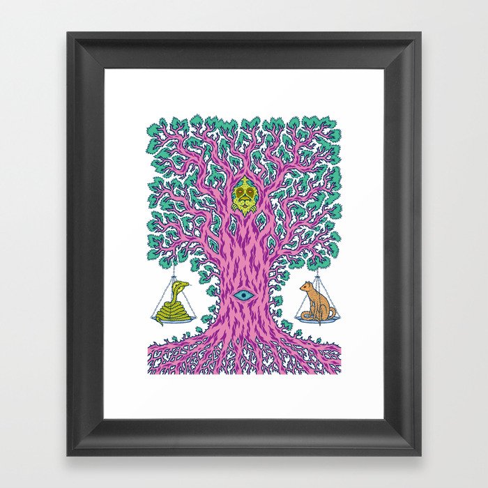 The Tree of Balance Framed Art Print