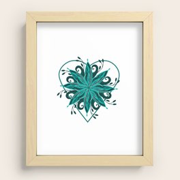 Mandala Swirl Recessed Framed Print