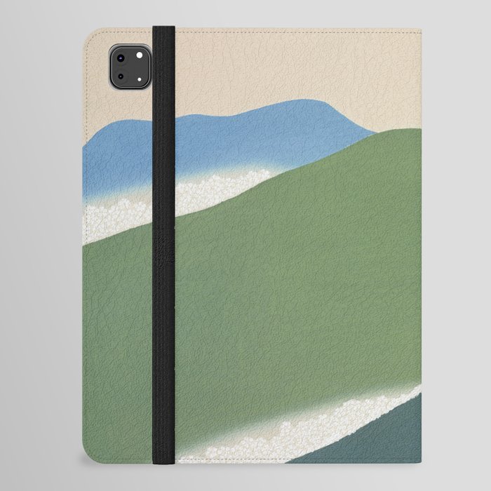 Green mountains from Momoyogusa–Flowers of a Hundred Generations iPad Folio Case