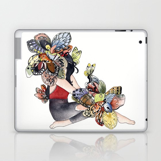 Lady Butterfly Moth Laptop & iPad Skin