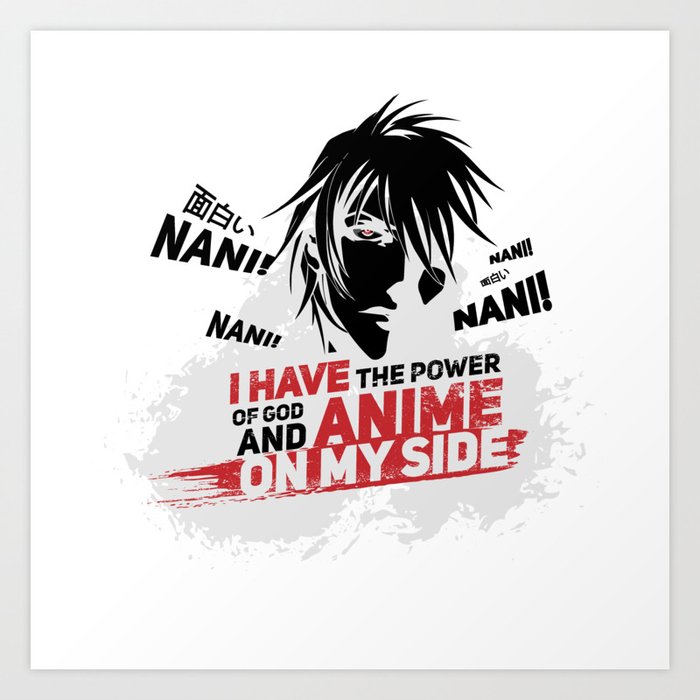 God And Anime Lover Manga Otaku Fandom Tees Gift Art Print By Pubeast Society6