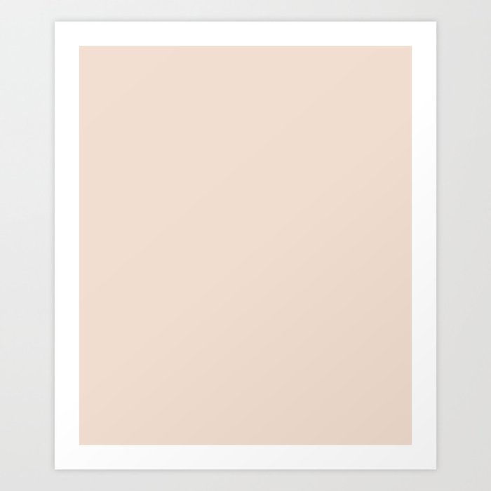 Champagne Pink Solid Color Art Print By Makeitcolorful Society6 Champagne Pink Solid Color Art Print